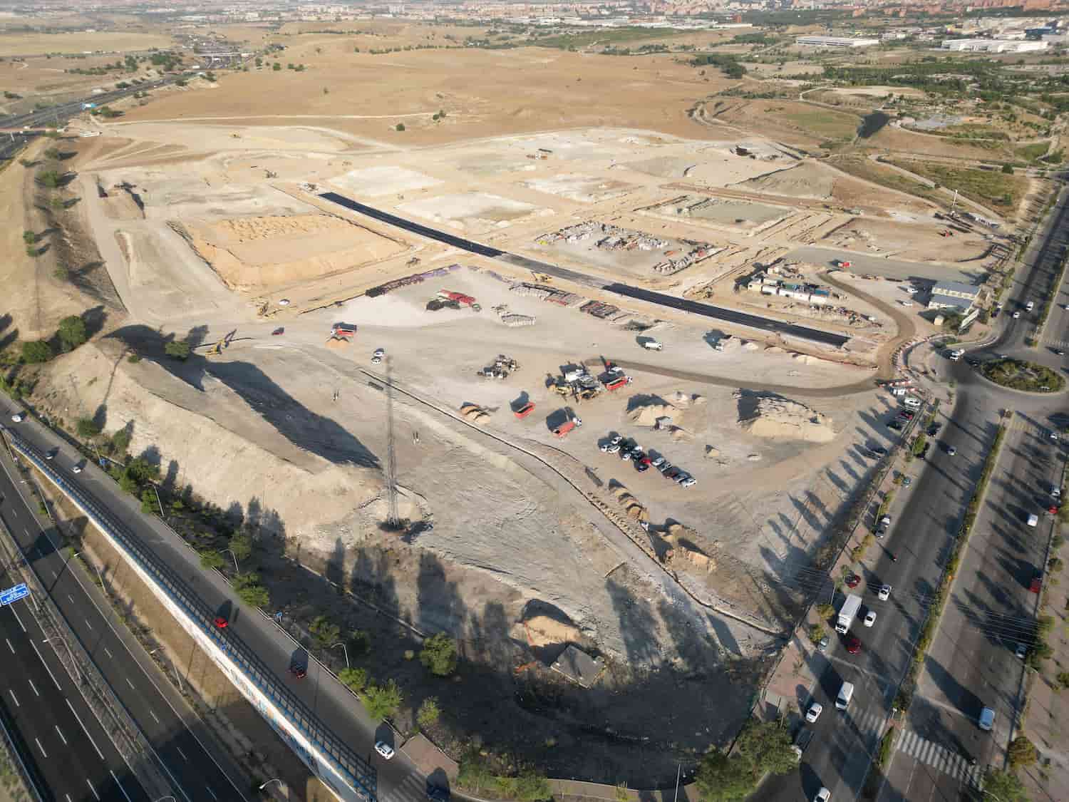 Vista aérea del desarrollo de Valdecarros (fuente: Junta de Compensación de Valdecarros).