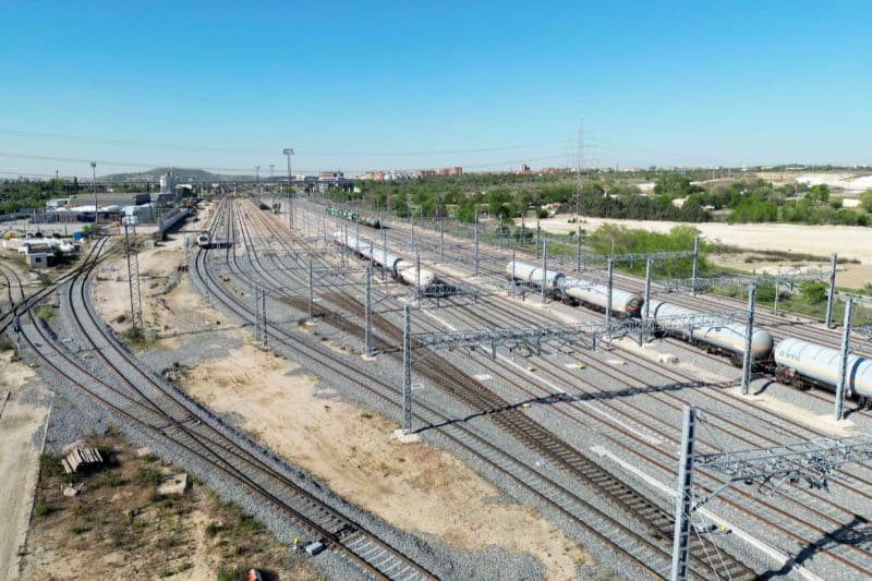 Estación intermodal ferroviaria de mercancías Madrid-Vicálvaro (fuente: Adif).