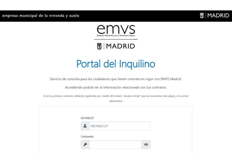 La EMVS crea un portal digital para sus inquilinos