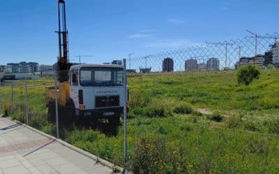 Primeros sondeos geotécnicos en el futuro campo de fútbol de El Cañaveral