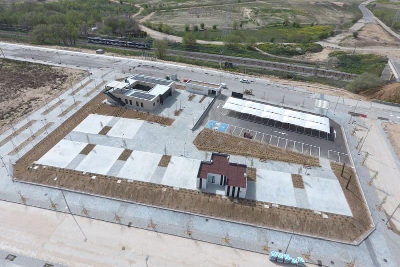 Playa de casetas para las promotoras de vivienda en el desarrollo de Los Ahijones (fuente: Junta de Compensación de Los Ahijones).
