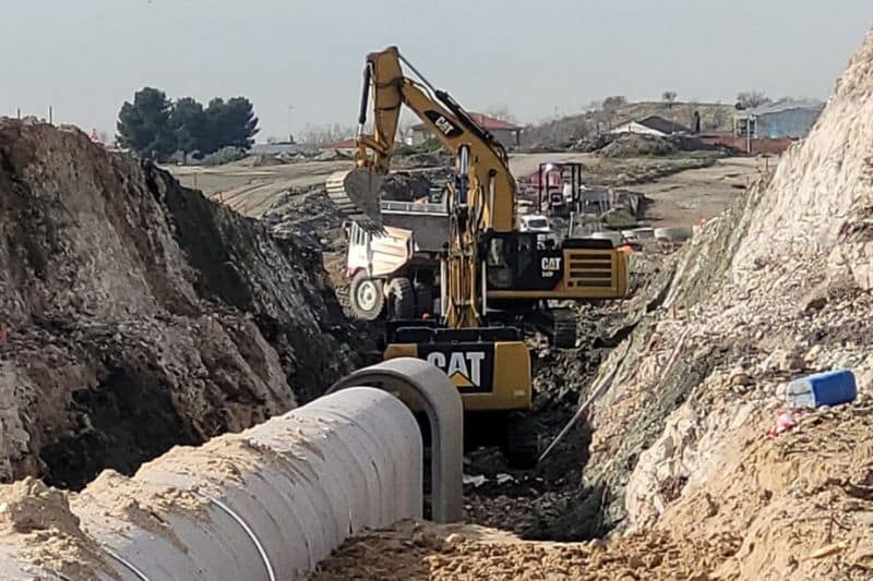 Obras de la primera etapa de urbanización del desarrollo de Los Cerros, en febrero de 2024 (fuente: Junta de Compensación de Los Cerros).