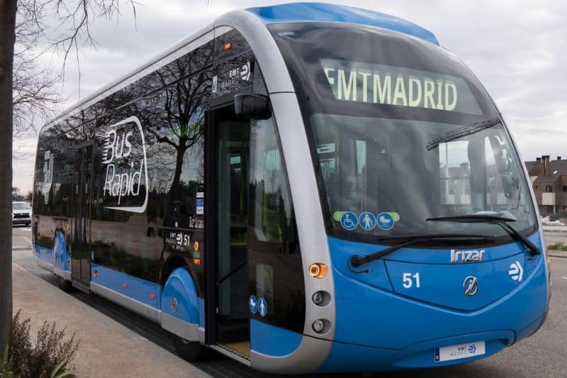 Bus de tránsito rápido (fuente: Empresa Municipal de Transportes de Madrid).
