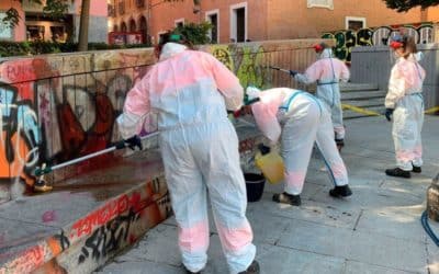 Tres campañas municipales ‘antigrafiti’ para eliminar las pintadas de El Cañaveral