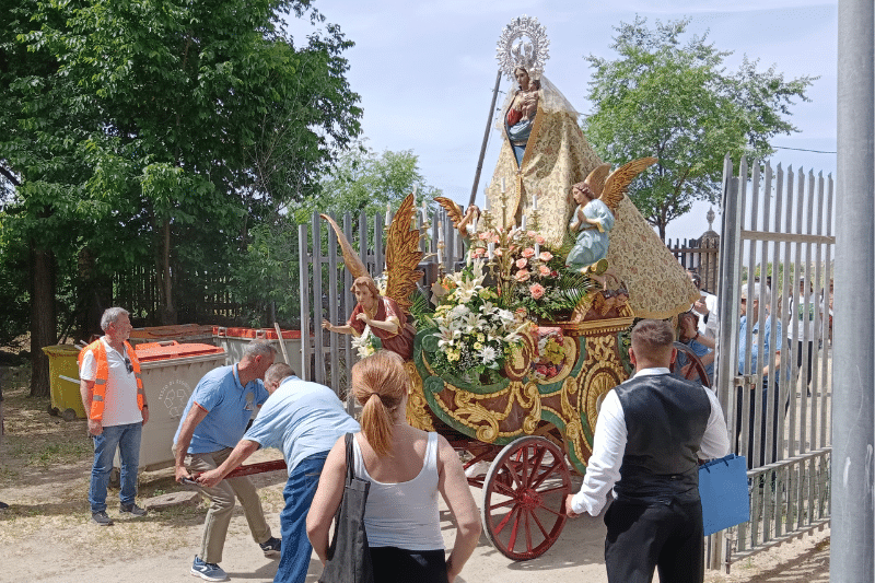 La Virgen de la Torre viaja a su ermita de Los Berrocales desde Vallecas hasta septiembre