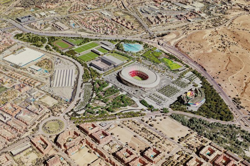 Infografía actualizada de la 'Ciudad del Deporte' del Atlético de Madrid (fuente: Club Atlético de Madrid).