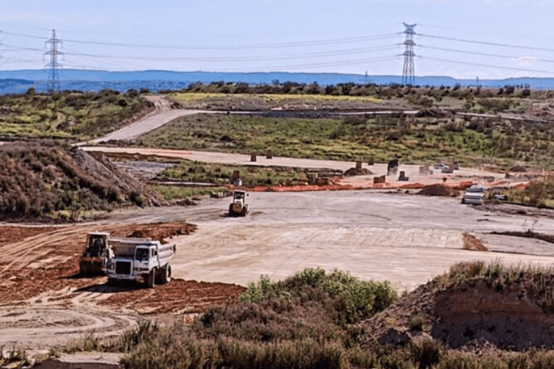 Obras de urbanización del desarrollo de Los Cerros, en marzo de 2024 (fuente: Junta de Compensación de Los Cerros).