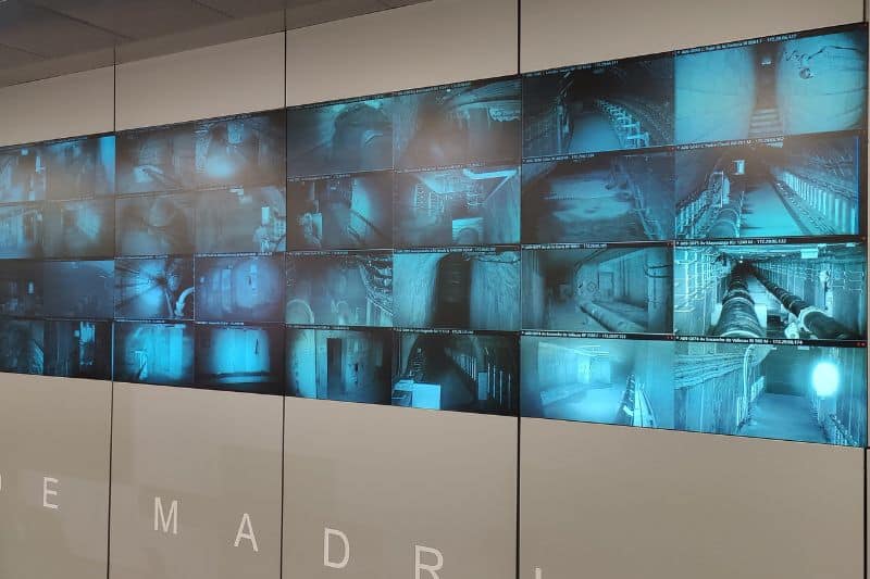 Centro de control de las galerías de servicios del Ayuntamiento de Madrid (fuente: Ayuntamiento de Madrid).