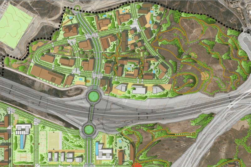 Detalle de infografía hipotética de la urbanización norte de Los Cerros (fuente: Junta de Compensación de Los Cerros).