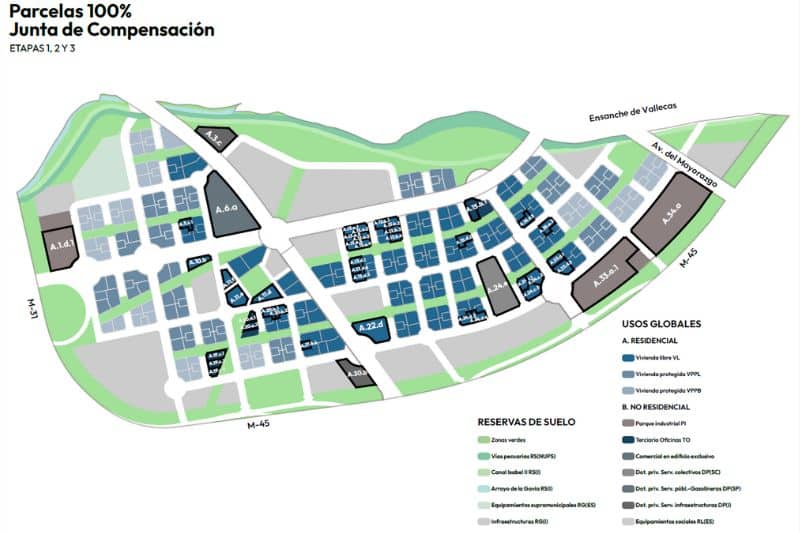 Valdecarros reserva 335.000 metros cuadrados de suelo para financiar su urbanización