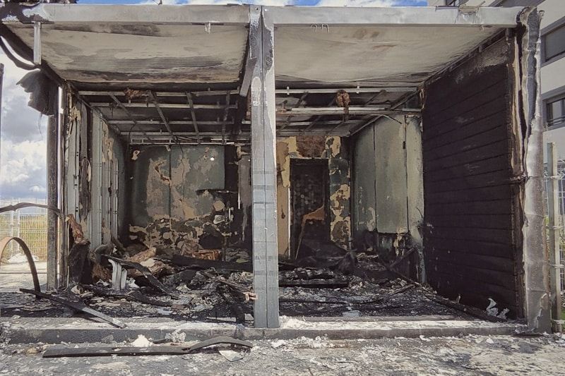 Incendio sin heridos en una caseta de obra en El Cañaveral