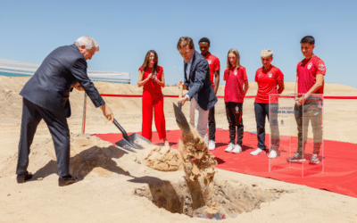 Primera piedra de la Ciudad del Deporte del Atlético de Madrid