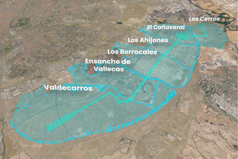 Conexión de los desarrollos del sureste a través de la Gran Vía del Sureste (fuente: Ayuntamiento de Madrid)