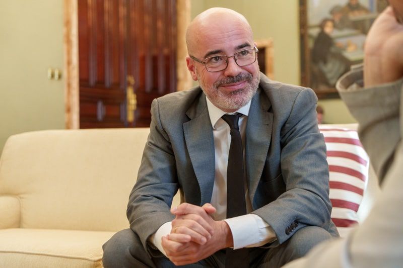 Entrevista a Francisco Martín Aguirre, delegado del Gobierno en Madrid. (foto: Fernando Galán)