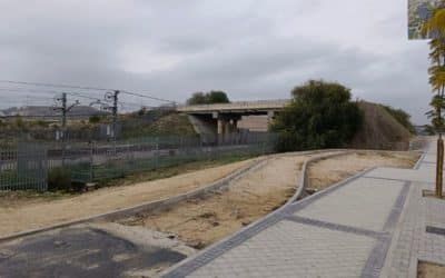 Los Ahijones prepara su primera pasarela sobre el Metro