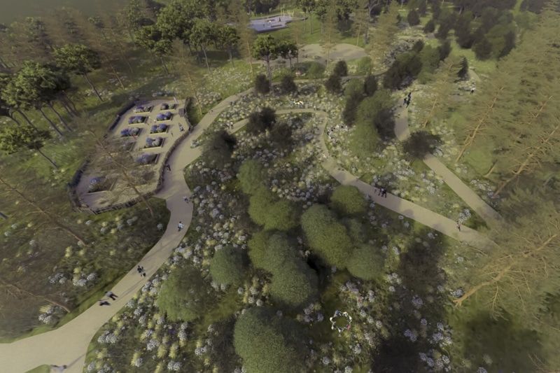 Un bosque de 2.000 árboles y 84.000 arbustos junto al estadio Metropolitano