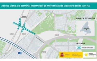 El Ministerio de Transportes invertirá 45,8 millones en un acceso desde la M-45 a la estación intermodal de Vicálvaro