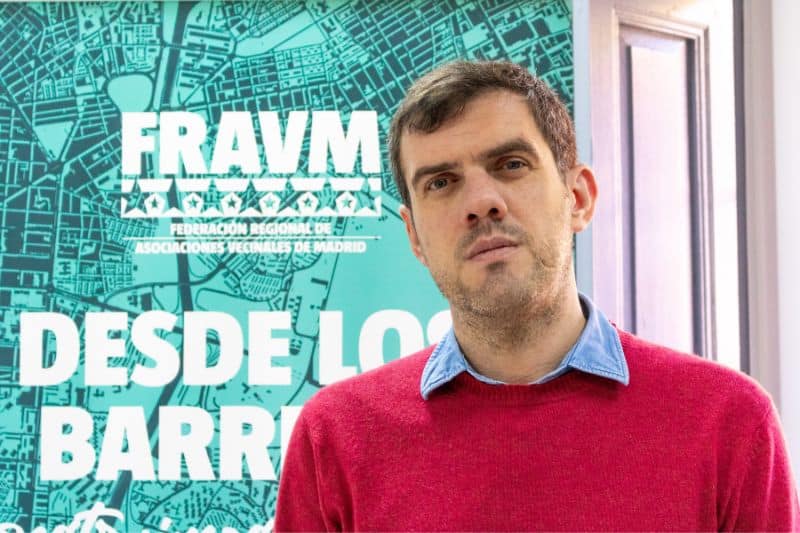 Jorge Nacarino, presidente de la FRAVM (fuente: Federación Regional de Asociaciones de Vecinos de Madrid)
