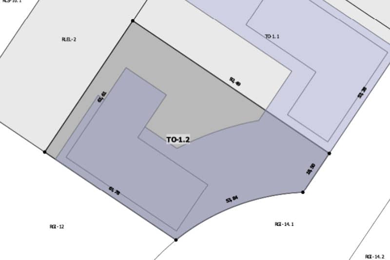 Plano de la parcela TO-1.2 de Los Ahijones que va a salir a subasta (fuente: Ayuntamiento de Madrid)