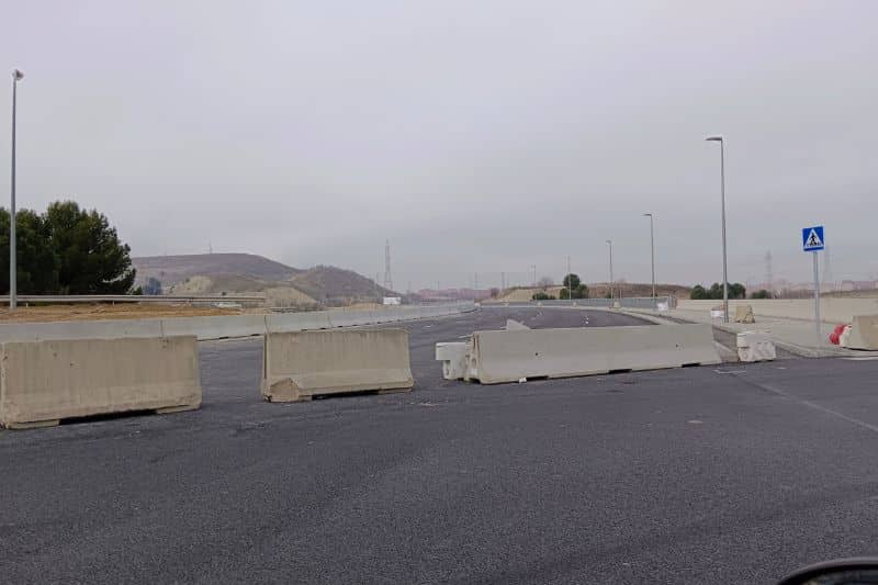 Puente sobre la M-45 a la altura de Los Berrocales (fuente: Nuevo Sureste)
