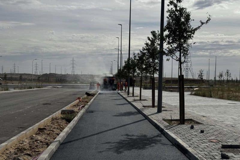 Obras de urbanización de Los Ahijiones (fuente: Junta de Compensación de Los Ahijones)