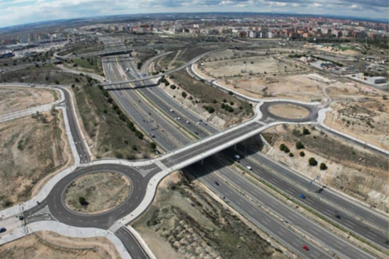Puentes de Los Berrocales sobre la M-45 (fuente: Junta de Compensación de Los Berrocales)